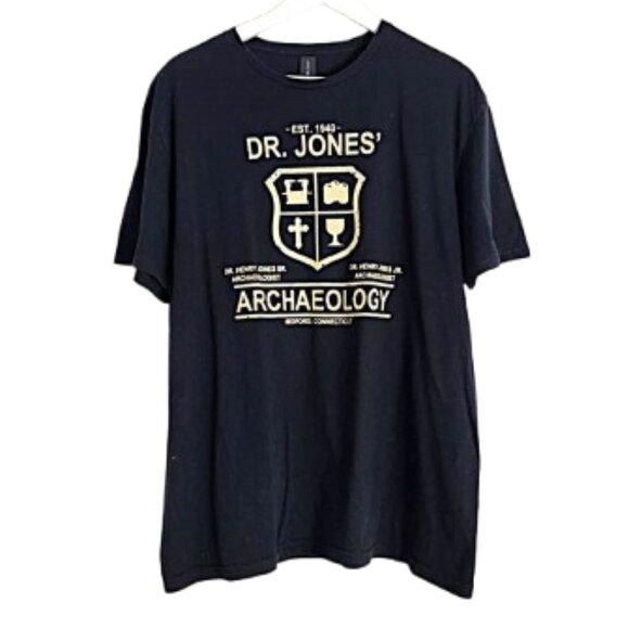 Men's Redbubble Dr. Jones black t-shirt - Picture 1 of 8